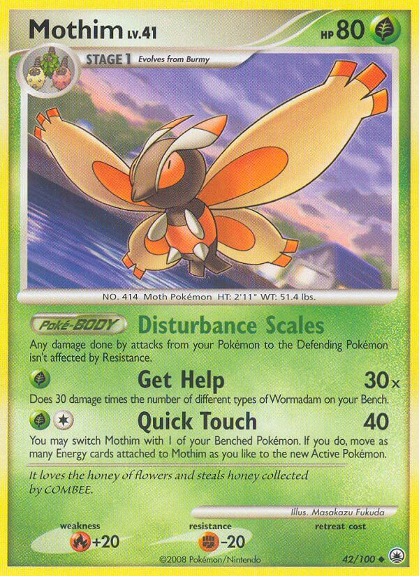 Majestic Dawn Mothim [Prerelease-Staff] Pokémon card